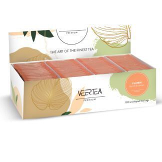 VEERTEA Pu-erh & Lemon - herbata czerwona w saszetkach / kopertkach - 100 torebek
