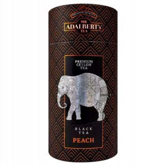 ADALBERT'S BLACK TEA WITH PEACH LIŚCIASTA 100G