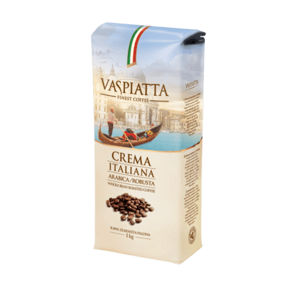 Kawa Ziarnista Vaspiatta Crema Italiana 1kg - obrazek 2