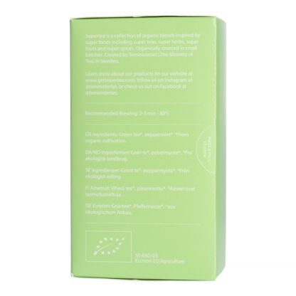 Teministeriet - Supertea Green Tea Mint Organic - Herbata 20 Torebek - obrazek 2