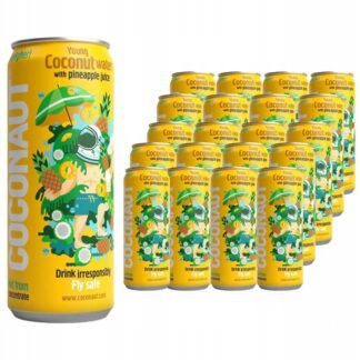 Coconaut Woda Kokosowa z Sokiem Ananasowym Zestaw 20 x puszka 320 ml