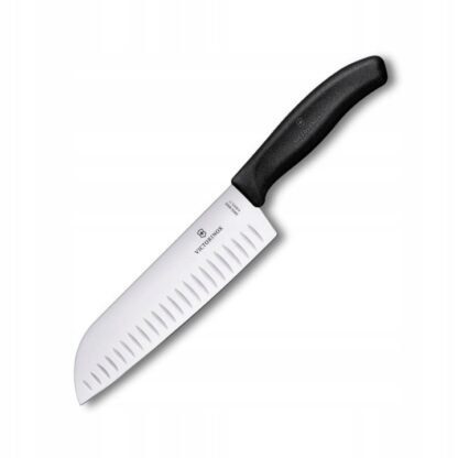 Nóż Victorinox Santoku Czarny 6.8523.17B Ostrze Ryflowane 17 cm