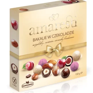 Eurohansa - Amaresti Bakalie w czekoladzie migdały, wiśnie, orzechy laskowe - 150g