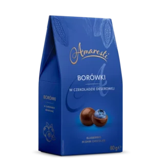 Eurohansa - Amaresti Borówki w Czekoladzie Deserowej - 80g