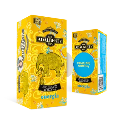 Adalbert's Tea Lemon & Lime ENERGIA 20 Saszetek - obrazek 2