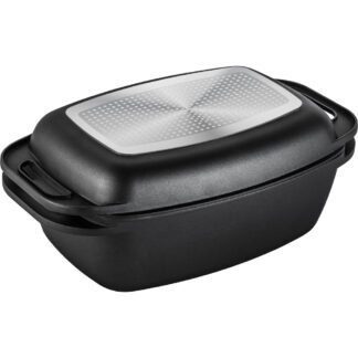 Lamart - Brytfanna z Pokrywą Do Grillowania DOUBLE LT1105 - 9 L