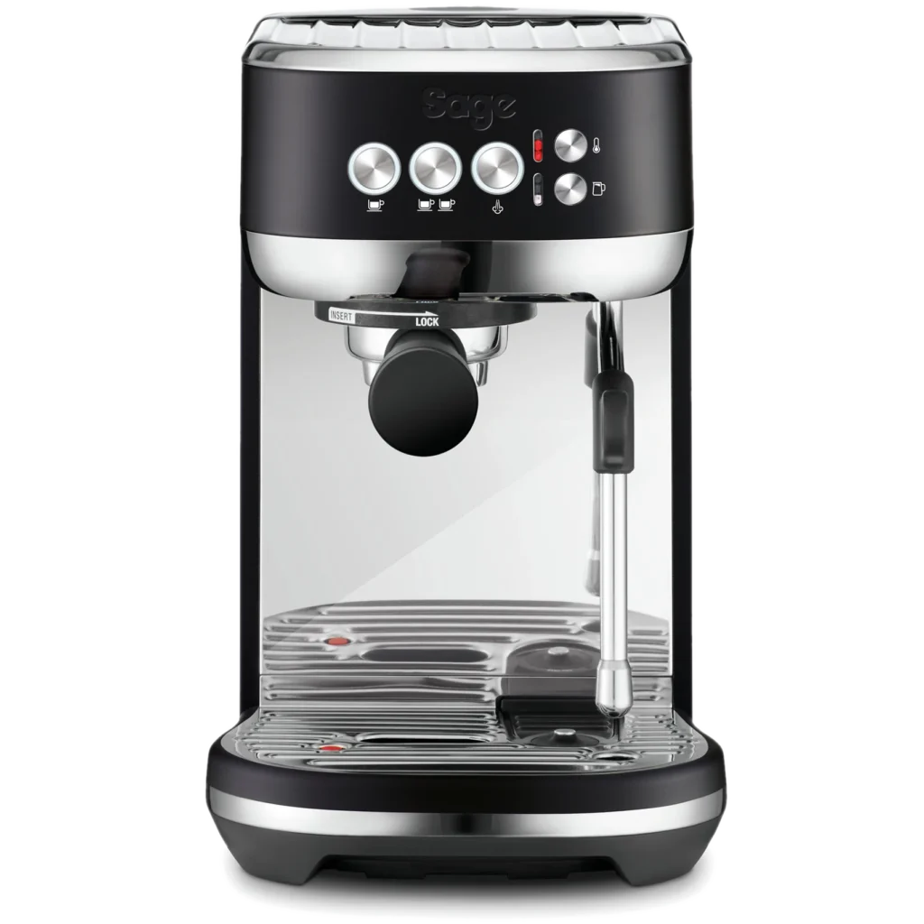 Ekspres kolbowy SAGE SES500BTR, czarny, z funkcją spieniania mleka i intuicyjnym panelem sterowania
