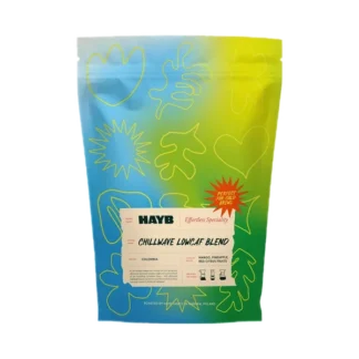 Kawa speciality Hayb Chillwave Lowcaf Blend, z nutami mango, ananasa i czerwonych owoców cytrusowych, 250g
