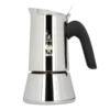 Bialetti New Venus, kawiarka na 4 filiżanki, stal nierdzewna, z ergonomicznym czarnym uchwytem