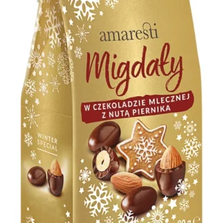 Eurohansa - Amaresti Migdały w Czekoladzie Mlecznej z Nutą Piernika - Winter Special 80g