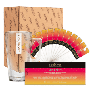 Richmont Apple Mint 12 Saszetek + Szklanka Hot Winter