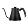 Stylowy czarny czajnik Hario V60 Drip Kettle Fit z precyzyjną wylewką typu „gooseneck”, idealny do metod przelewowych. Ergonomiczny uchwyt i wyważona konstrukcja zapewniają pełną kontrolę nad strumieniem wody, co ułatwia precyzyjne parzenie kawy.