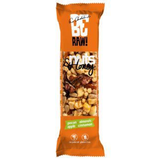 BeRAW! Nuts&Honey Baton Orzechowy Pecan Orzechy Pekan i Miód 30 g
