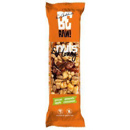 BeRAW! Nuts&Honey Baton Orzechowy Pecan Orzechy Pekan i Miód 30 g
