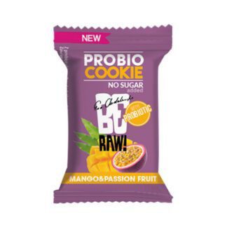 BeRAW! Probio Cookie Ciasteczko Probiotyczne Mango&Passion Fruit Mango i Marakuja Bez Dodatku Cukru 18 g