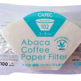 Filtr Papierowy Trapezoidalny Cafec Abaca Biały Cup3-5 100 Sztuk