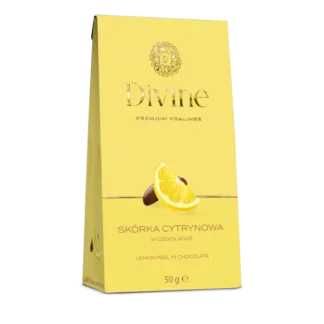 Eurohansa - DIVINE Premium Pralines Skórka Cytrynowa w Czekoladzie - 50g