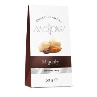 Eurohansa - Migdały w Polewie Białej z Dodatkiem Mielonej Kawy - 50g