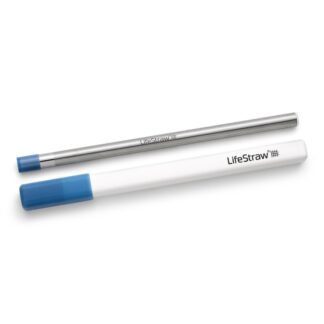 LifeStraw Sip Słomka Filtrująca Ze Stali Nierdzewnej Wielokrotnego Użytku z Etui Stormy Blue