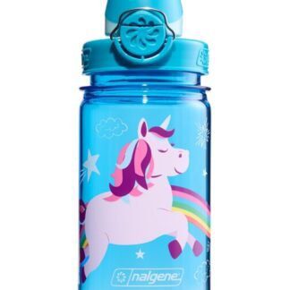 NALGENE Butelka Dla Dzieci OTF Kids Blue Unicorn Sustain 350 ml Niebieska
