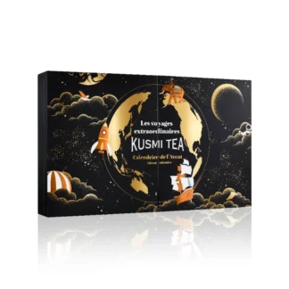 Szukasz wyjątkowego kalendarza adwentowego? Kalendarz Kusmi Tea "Les voyages extraordinaires" łączy w sobie unikalne smaki herbaty oraz wspaniałą grafikę, idealny na świąteczny prezent dla miłośników herbaty.