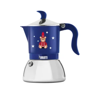 Bialetti - kawiarka Fiammetta Induction Joyful Christmas 2tz niebieska