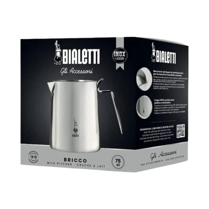 Bialetti - Dzbanek Do Mleka 750 ml - Srebrny
