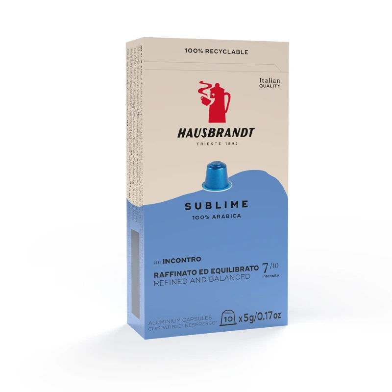 Kapsułki do Nespresso Hausbrandt Sublime 100% Arabica 10 sztuk